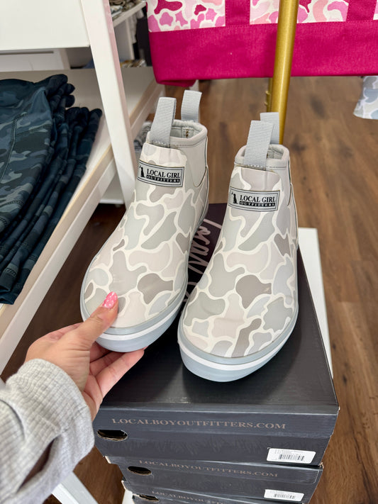 Local Girl Forest Camo Saltwater Rubber Boots
