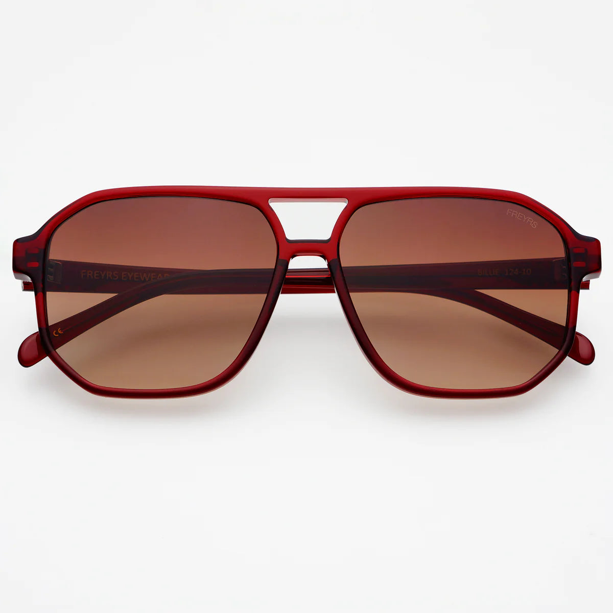 Billie Aviator Sunglasses Dark Cherry
