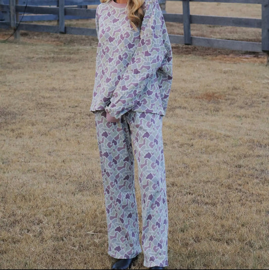 LuluMac Waffle Pants - Camo