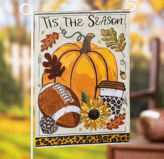 Tis’ the Season Fall Appliqué Garden Flag