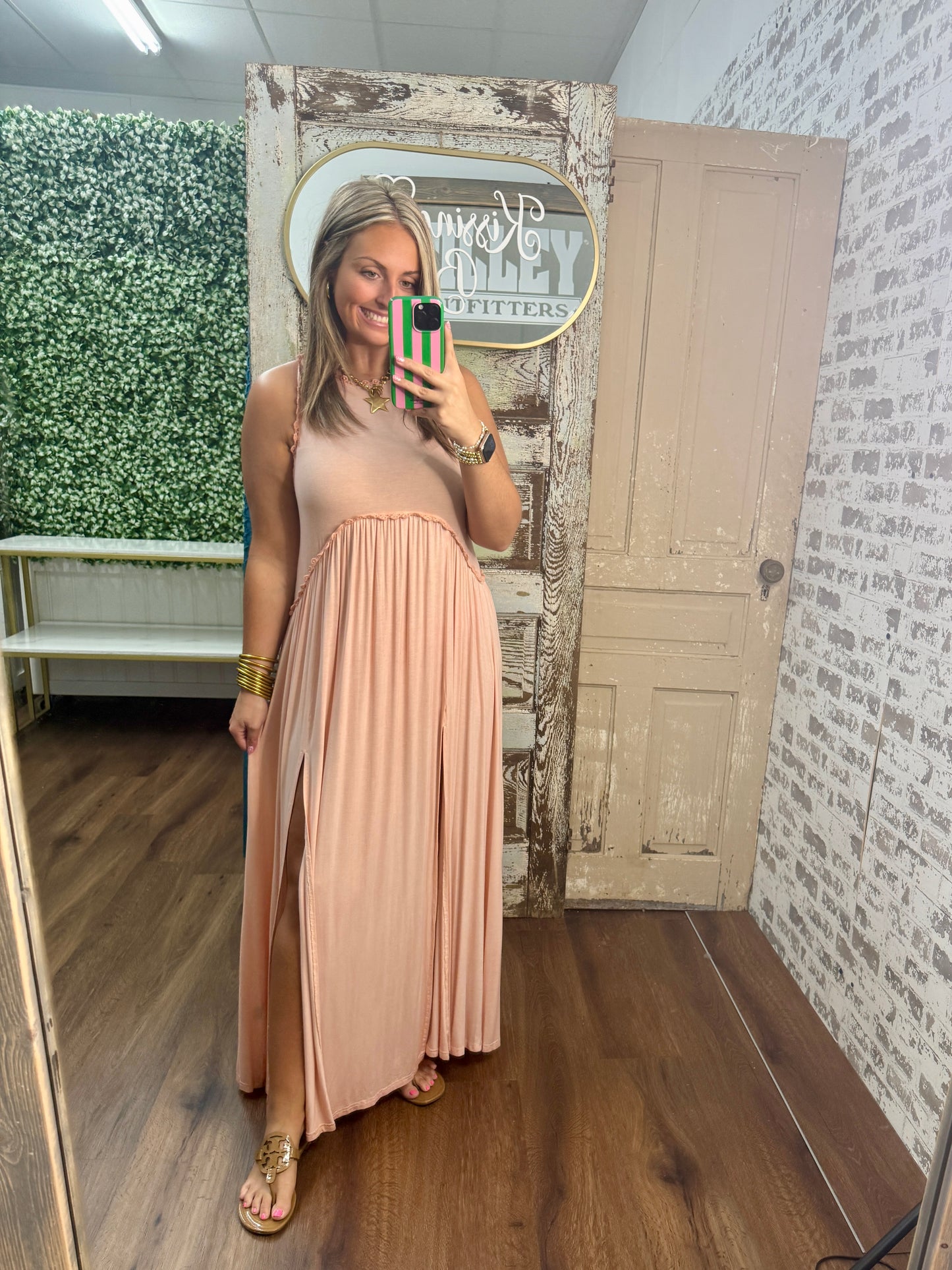 Stella Dress - Peach