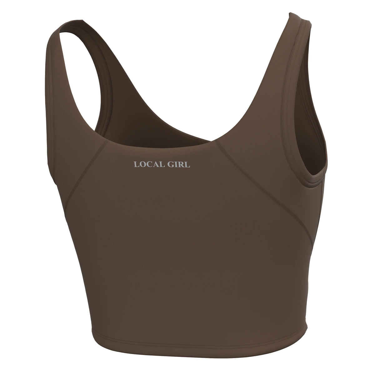 Local Girl Tank Top-Espresso