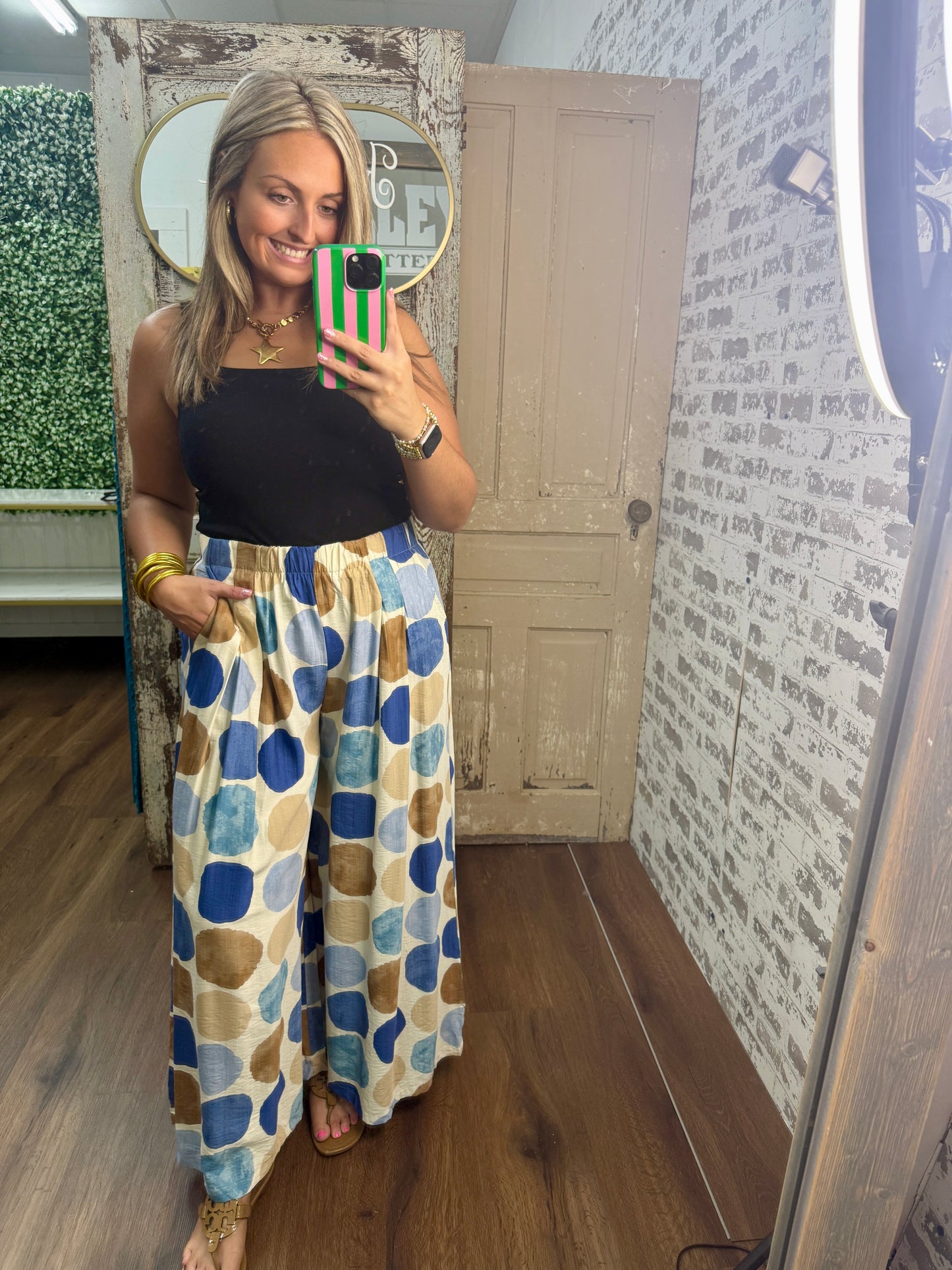 Coastal Dot Pants
