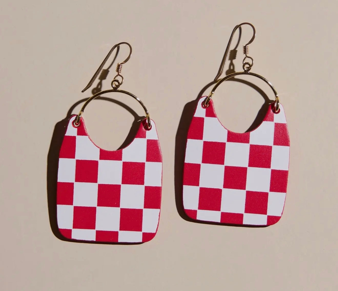 Nickel & Suede Crimson Checkmate Charlie’s