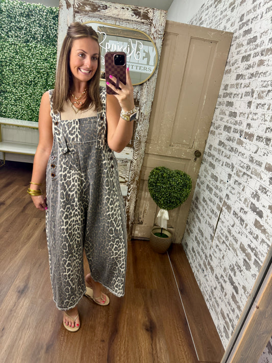 Classic Leopard Overalls