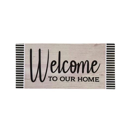 Sassafras Wood Grain Welcome Switch Mat