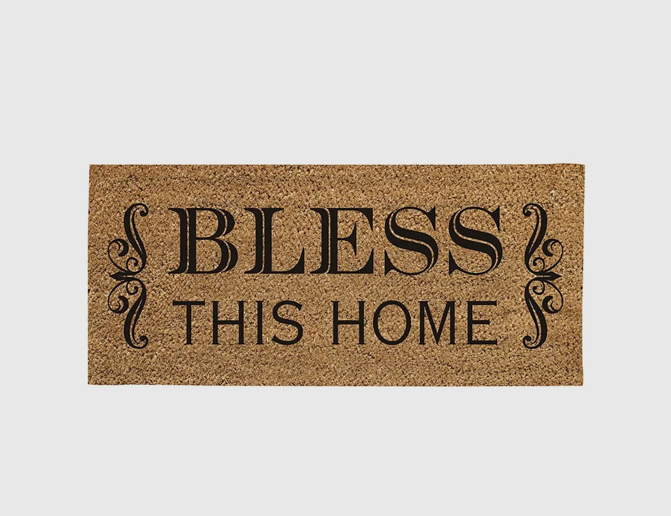 Sassafras Bless This Home Flocked Coir Switch Mat