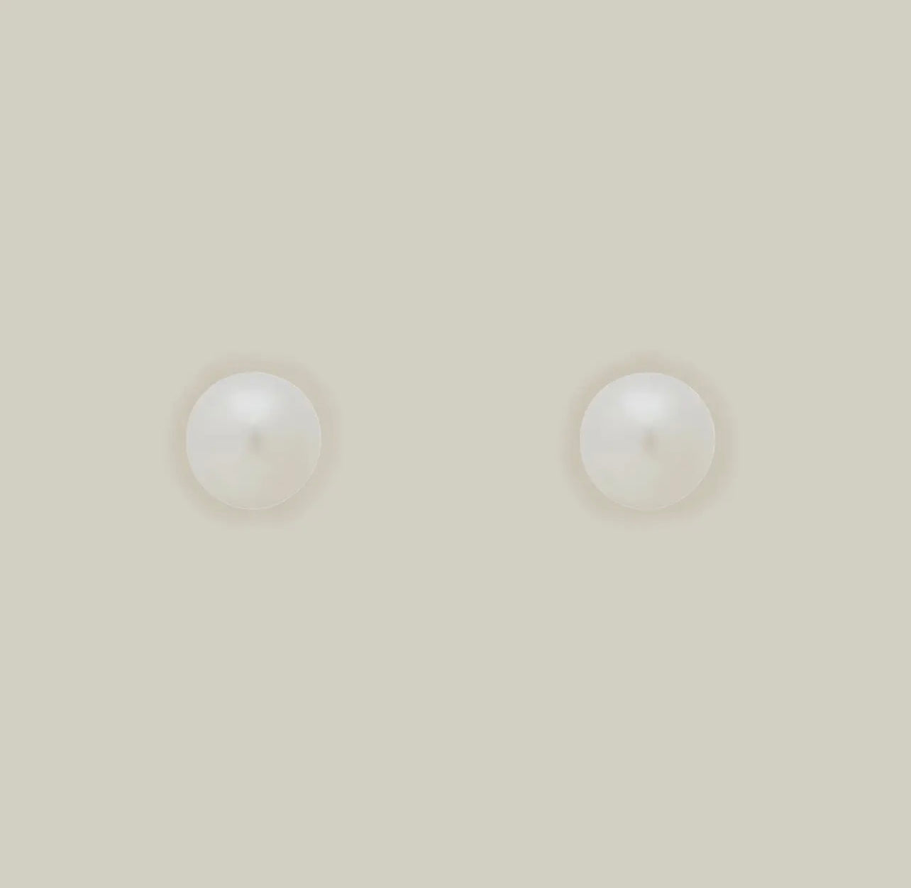 LAST PAIR Pearl Ball Studs