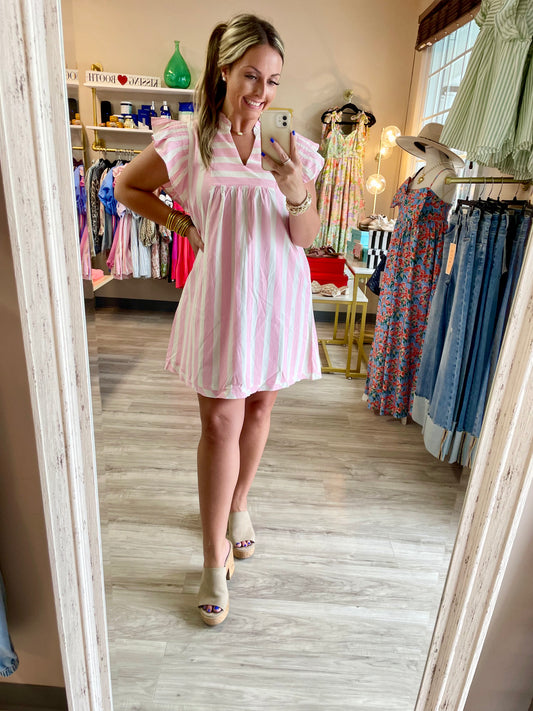 Atlantic Beach Dress - Pink