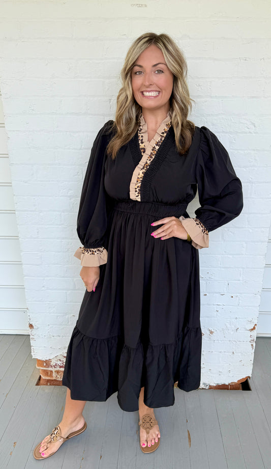 Leopard Lane Midi Dress