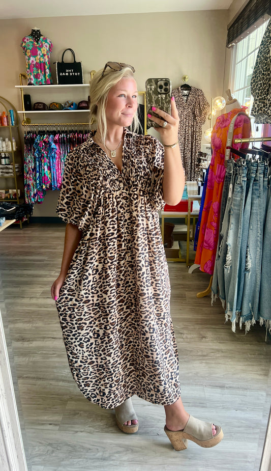Wildly In Love Leopard Maxi Dress
