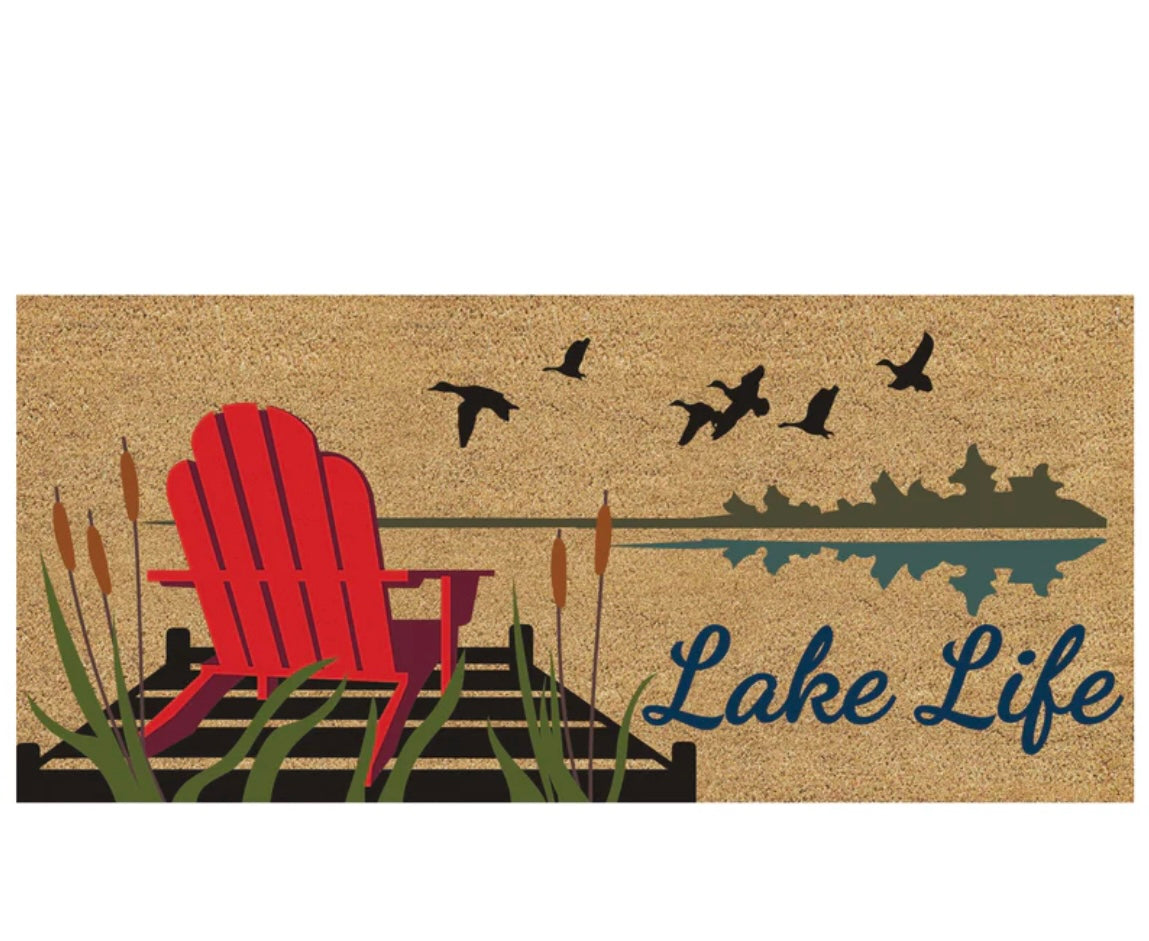 Sassafras Lake Life Flocked Coir Switch Mat