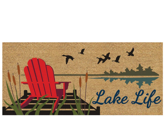 Sassafras Lake Life Flocked Coir Switch Mat
