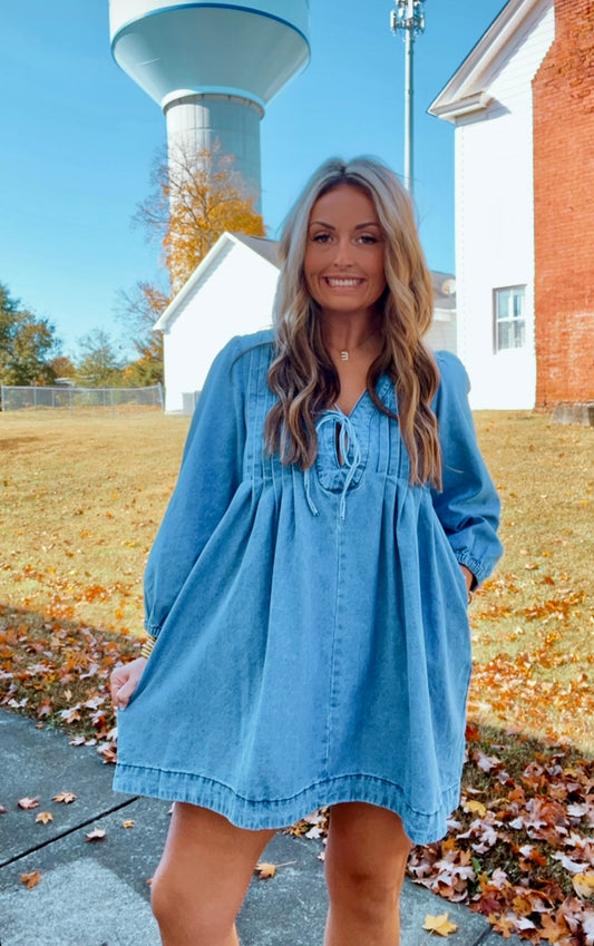 Out On The Town Denim Dress