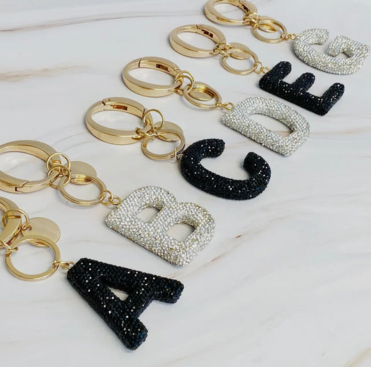 It Girl Glam Initial Keychain