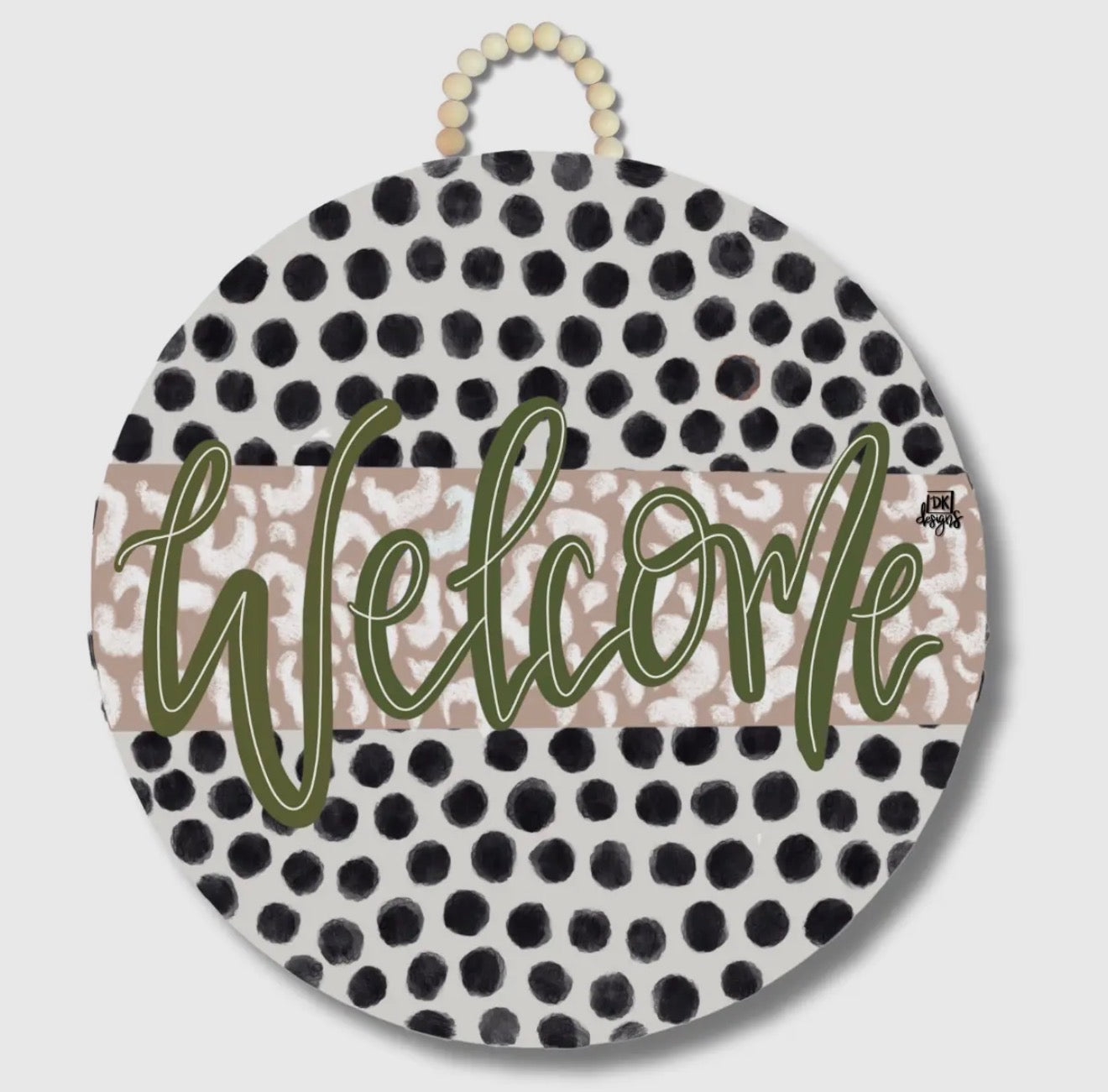 Dk Mocha Zoey Large Door Hanger
