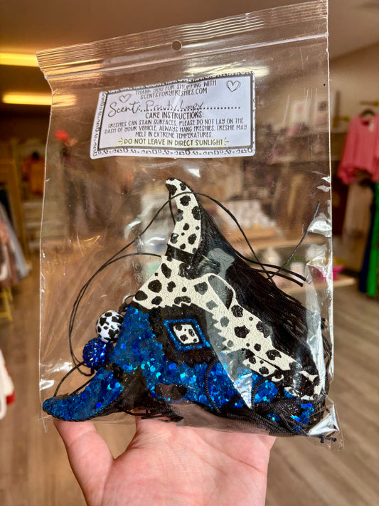Blue Bull Skull Freshie