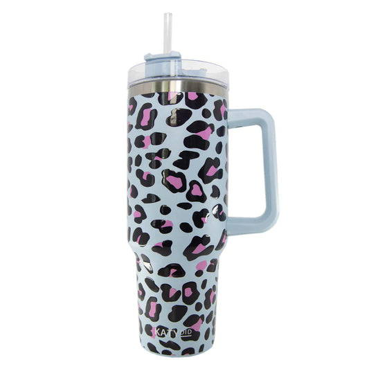 Katydid Blue Cheetah Tumbler