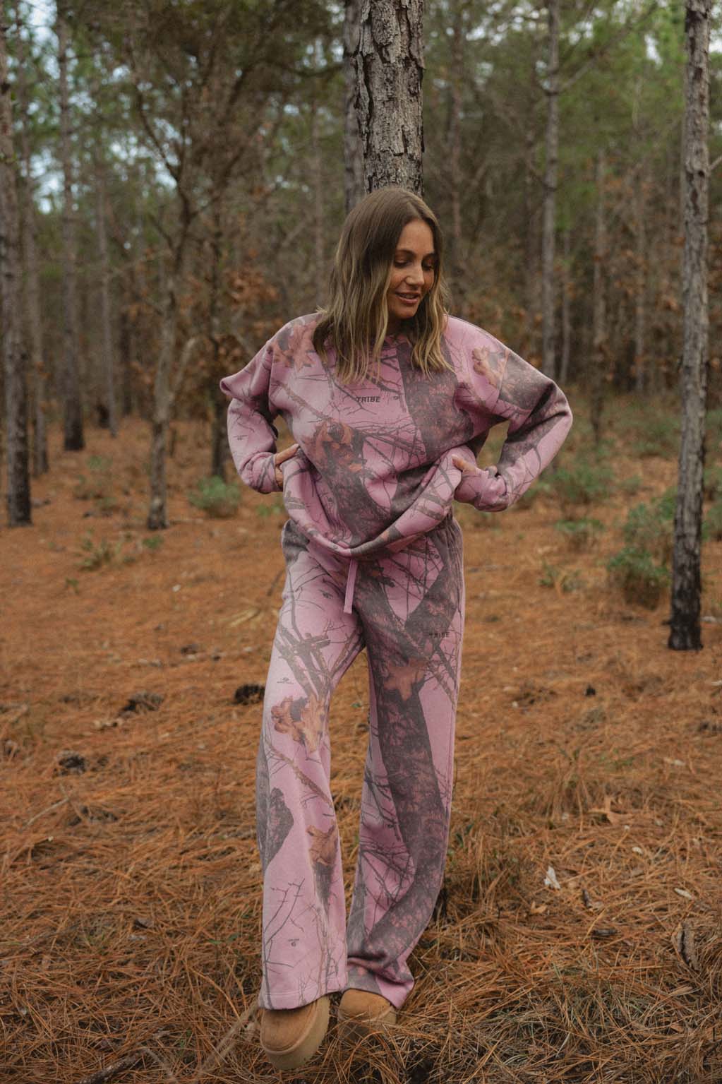 Tribe Kelley Butter Crew-Pink Break Up