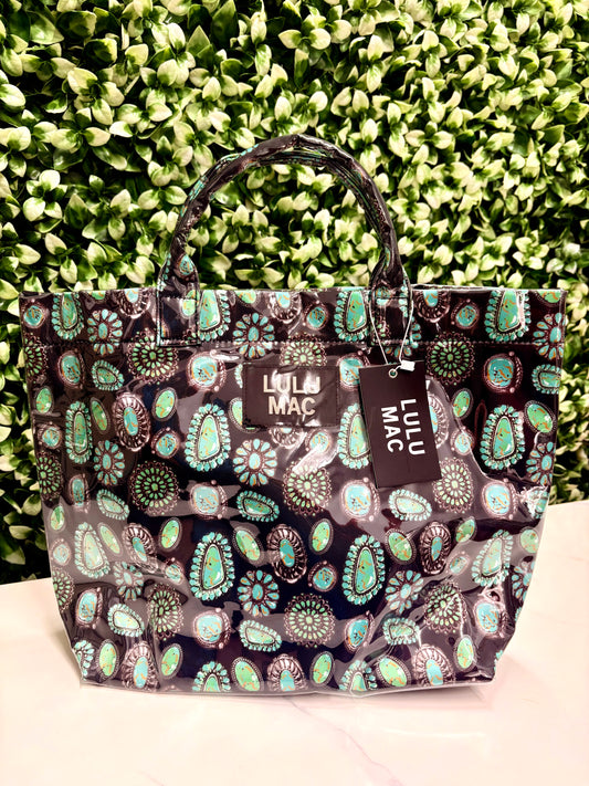 LULUMAC Black Concho Tote Bag