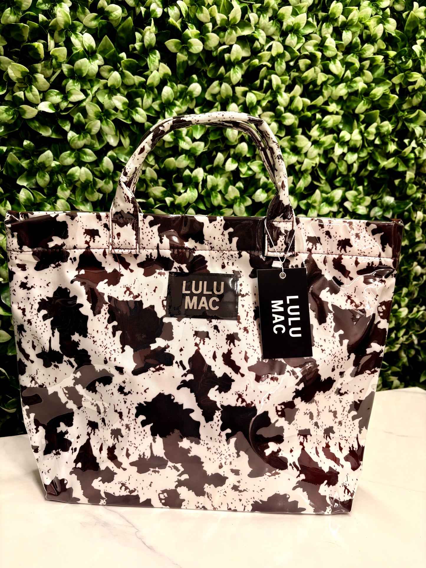 LULUMAC Cow Print Tote Bag