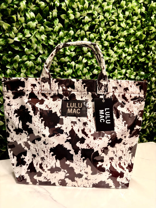 LULUMAC Cow Print Tote Bag